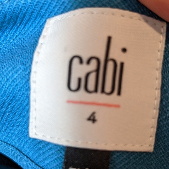 CAbi Turquoise Sigourney Pencil Skirt with front pockets  Size 4 - Picture 5 of 5